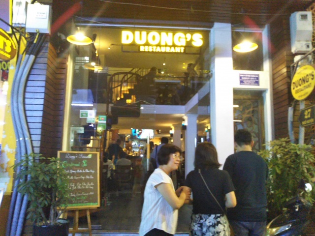  ハノイ市内観光⑥ Duong Restaurant でディナー